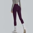 thumbnail image 5 of Mceream High Waisted Leggings for Women Tummy Control Plus Size Seamless Butt Lifting Leggings with Pockets Compression Yoga Pants for Gym Running and Everyday Wear Purple XXL, 5 of 5