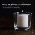 thumbnail image 3 of CANDWAX Unscented White Votive Candles Set of 36 - Clean-Burning, Long-Lasting 15 Hour Burn - Ideal for Weddings, Home Décor, Spa, Events - Bulk Value for Versatile Use, 3 of 7