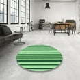 thumbnail image 4 of Ahgly Company Machine Washable Indoor Square Transitional Forest Green Area Rugs, 4' Square, 4 of 7