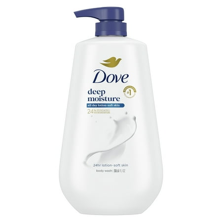 Dove Deep Moisture Liquid Body Wash With Pump Nourishing For Dry Skin 30.6 Oz