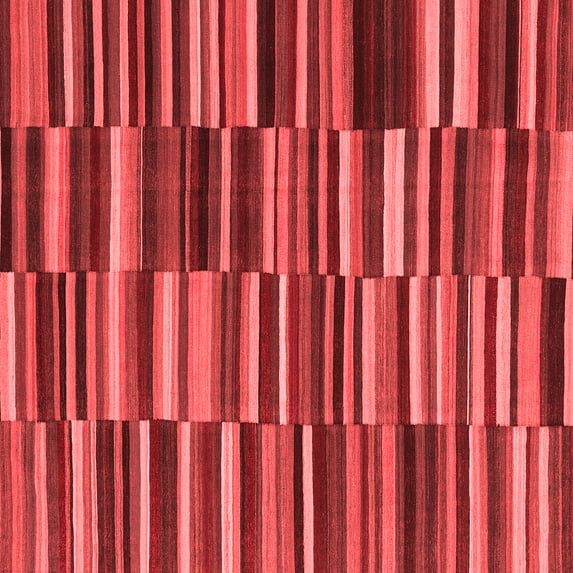 Ahgly Company Indoor Square Southwestern Red Country Area Rugs, 7' Square