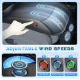 thumbnail image 5 of Coverado Cooling Car Seat Cover, 2 Powerful Turbo Fans Ventilated Seat Cushion for Summer, 3-Speed Temperature Adjustable Universal Fit for Car SUV Truck, 5 of 12