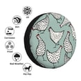 thumbnail image 4 of Yiaed Hand Drawn Chickens Print Tire Wheel Cover, Waterproof Spare Tire Cover Fit for Jeep, Truck,Trailer, RV, SUV, Camper and Most Vehicle-15 inch, 4 of 6