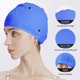 thumbnail image 2 of Gorro de natación de silicona con forma de burbuja para reducir la resistencia, gorro de natación reutilizable para mujeres y hombres, mantiene el peinado sin cambios, 2 uds., 2 of 5