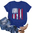 thumbnail image 4 of Duqingm Usa Tshirt 250 Anniversary Usa Shirt Women Usa 250Th Anniversary Shirt Patriotic American Flag Tops 1776-2026 Tshirt Blue,3XL, 4 of 5