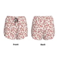 thumbnail image 3 of Fuzoiu Rose Flowers Print Women's Athletic Shorts, Double-Layer Running Shorts with Pocket,Women's Workout Shorts for Yoga, Gym, and Workouts-X-Large, 3 of 7