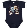 thumbnail image 3 of Inktastic Tragedy and Comedy Stage Masks Boys or Girls Baby Bodysuit, 3 of 5