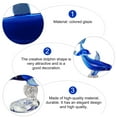 thumbnail image 6 of Homemaxs Dolphin Animal Sea Glass Figurine Sculpturefigurines Ornament Figurines Mini Desktop Statue Crystal Decor Animals, 6 of 6