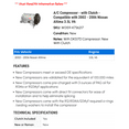 thumbnail image 2 of A/C Compressor - with Clutch - Compatible with 2002 - 2006 Nissan Altima 3.5L V6 2003 2004 2005, 2 of 2