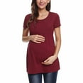 thumbnail image 5 of zttd women's care tops maternity shirts maternity care tops short sleeve breastfeeding clothes, 5 of 6
