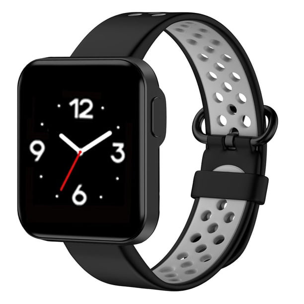 Correa De Repuesto Pulsera De Silicona De Dos Colores Compatible Con Xiaomi Mi Watch Lite/Redmi Watch Lite Smart Watch seitruly EL017749-07