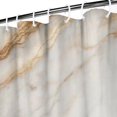thumbnail image 3 of White Gold Marble Pattern Shower Curtain 84"x72" ,Bathroom Decorative Shower Curtains Set with 12 Hooks,Modern Waterproof Washable Shower Curtain, 3 of 6