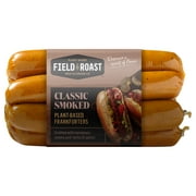 Field Roast Refrigerated Classic Smoked Frankfurter Plant-Based Sausages 16 oz