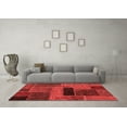 thumbnail image 3 of Ahgly Company Indoor Rectangle Patchwork Red Transitional Area Rugs, 5' x 7', 3 of 4