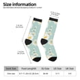 thumbnail image 2 of Bingfone Compression Socks for Women and Men Long Socks for Running Athletic Cycling Nurse- Floral Daisy, 2 of 6