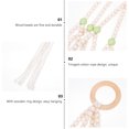 thumbnail image 2 of Shisuyan Macrame Plant Hanger Green Cotton Rope 1Pcs 25.2X2In, 2 of 9