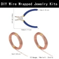 thumbnail image 3 of 2Rolls 12Gauge Jewelry Beading Wire Copper Craft Wire with 1PC Side Cutting Pliers for Jewelry Making and Sculpturing (65 Feet 22 Yards), 3 of 8