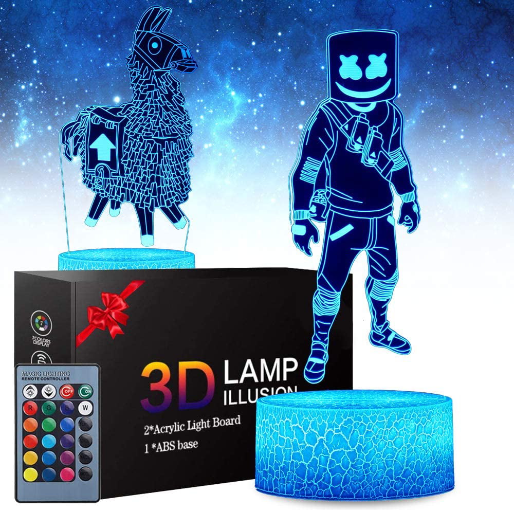 RGB 3D Illusion LED Lamp Star Wars Desk Lantern Night light Kids Cartoon Gifts 