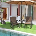 thumbnail image 3 of Topbuy Patiojoy Steel Outdoor Glider Chairs - Set of 2, Brown, 3 of 10