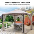 thumbnail image 4 of Net  Netting for Patio Canopy Umbrella Screen Netting for Porch Patio and Outdoor Living Spaces 4-Panel Patio Screen Walls with Zipper, 4 of 7