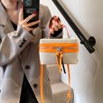 thumbnail image 3 of Mujeres Patchwork Crossbody Bag Fashion Shoulde Bag Chic Hobo (naranja), 3 of 9