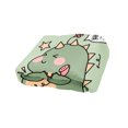 thumbnail image 3 of Cobija Manta Frazada Juana Gallo Diseño de Dinosaurio Verde Ultra Suave, 3 of 5
