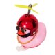 thumbnail image 2 of Adornos de pato rosa para coche, decoraciones para salpicadero de coche, gafas geniales, pato con casco de hélice, cadena dorada, 2 of 8