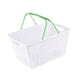 thumbnail image 2 of Cesta de la compra Cesta de comestibles Cestas de almacenamiento ergonómicas, versátiles y resistentes con Verde, 2 of 4