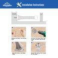 thumbnail image 4 of Tapón de puerta con resorte HOMOTEK, paquete de 12 unidades, de goma, níquel satinado, 4 of 7