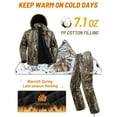 thumbnail image 3 of NEW VIEW Insulated Hunting Clothes for Men Cold Weather, Warm Camo Hunting Jacket and Pants, Hunting Suit for Deer Duck Hunts, 3 of 6