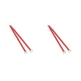 thumbnail image 1 of Greeniant Baquetas de timbales Cabeza de fieltro Baquetas Accesorios de instrumentos de percusión multifunción Martillo de tambor profesional Estudiantes Rojo 2piezas Greeniant CBP499419, 1 of 5