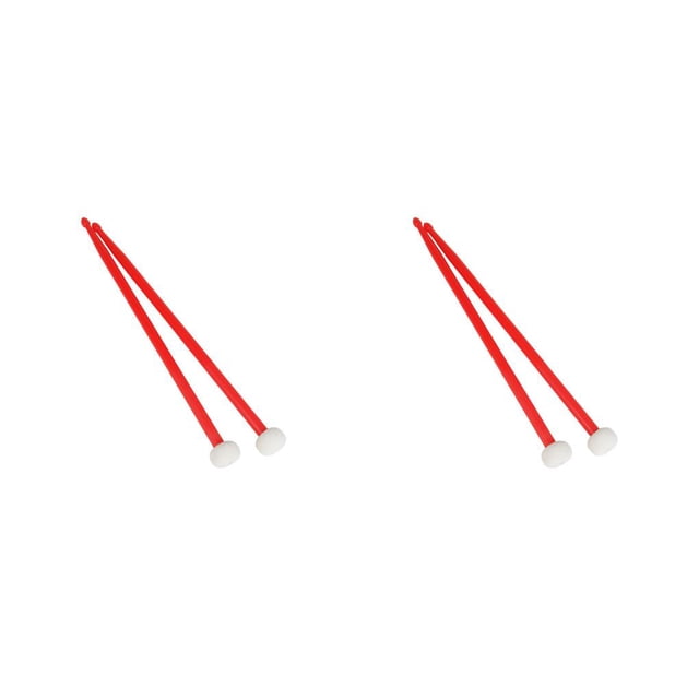 Greeniant Baquetas de timbales Cabeza de fieltro Baquetas Accesorios de instrumentos de percusión multifunción Martillo de tambor profesional Estudiantes Rojo 2piezas Greeniant CBP499419