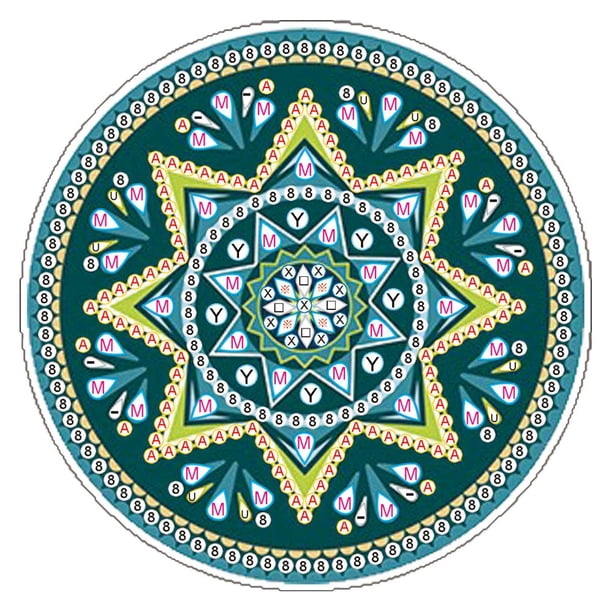 Cuadros Decorativos Posavasos con pintura de diamantesmantel individual para mesa con cojín de copa de Mandala DIY (BD001) Ndcxsfigh Nuevos Originales