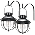 thumbnail image 1 of Riwcyla 2 Pcs Énergie Solaire Rétro Vintage P, Pendentif H, Suspension Murale Contrôle Sensible/ Résistance IP65/ Intégré, Cellule Rechargeable Haute Capacité 600mAh pour Cour Jardin Patio P, Chemin Sconc, 1 of 6