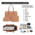 thumbnail image 3 of Set De Bolsa Para dama 3 pcs Marron Malubero Malu1286, 3 of 3