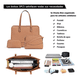 thumbnail image 3 of Set De Bolsa Para dama 3 pcs Marron Malubero Malu1286, 3 of 3