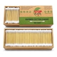 thumbnail image 1 of Bamboo Cotton Swabs 500 Count – Soft Cotton Tips for Makeup, Beauty & Personal Care, 1 of 5