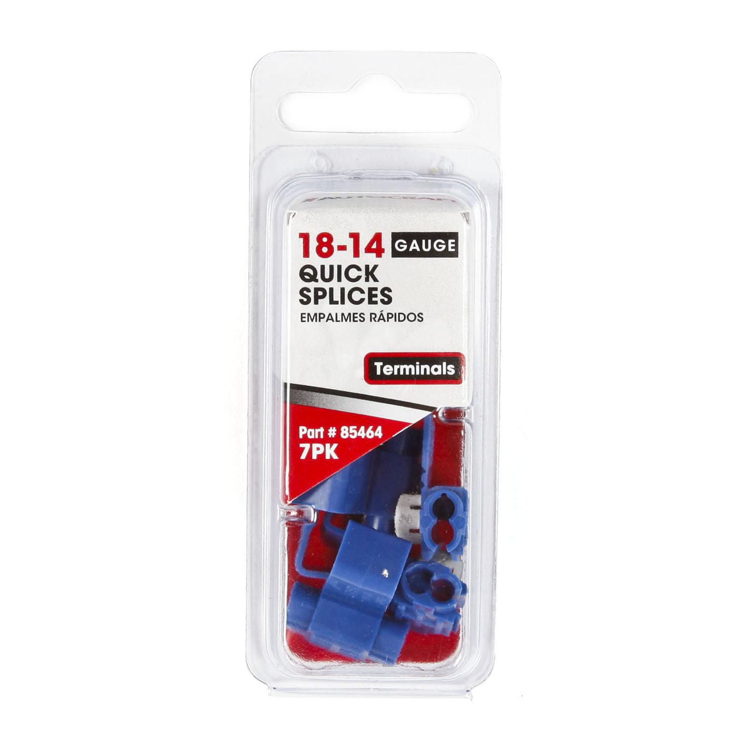 Xscorpion Blue Quick Splice Connectors - 50pcs For 14-16 Gauge Wires, Top Entry Design