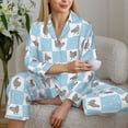 thumbnail image 4 of Wukai Funny Chicken Print Women's Pajama Set - Soft Long Sleeve Sleepwear for Comfort and Style-X-Large, 4 of 9