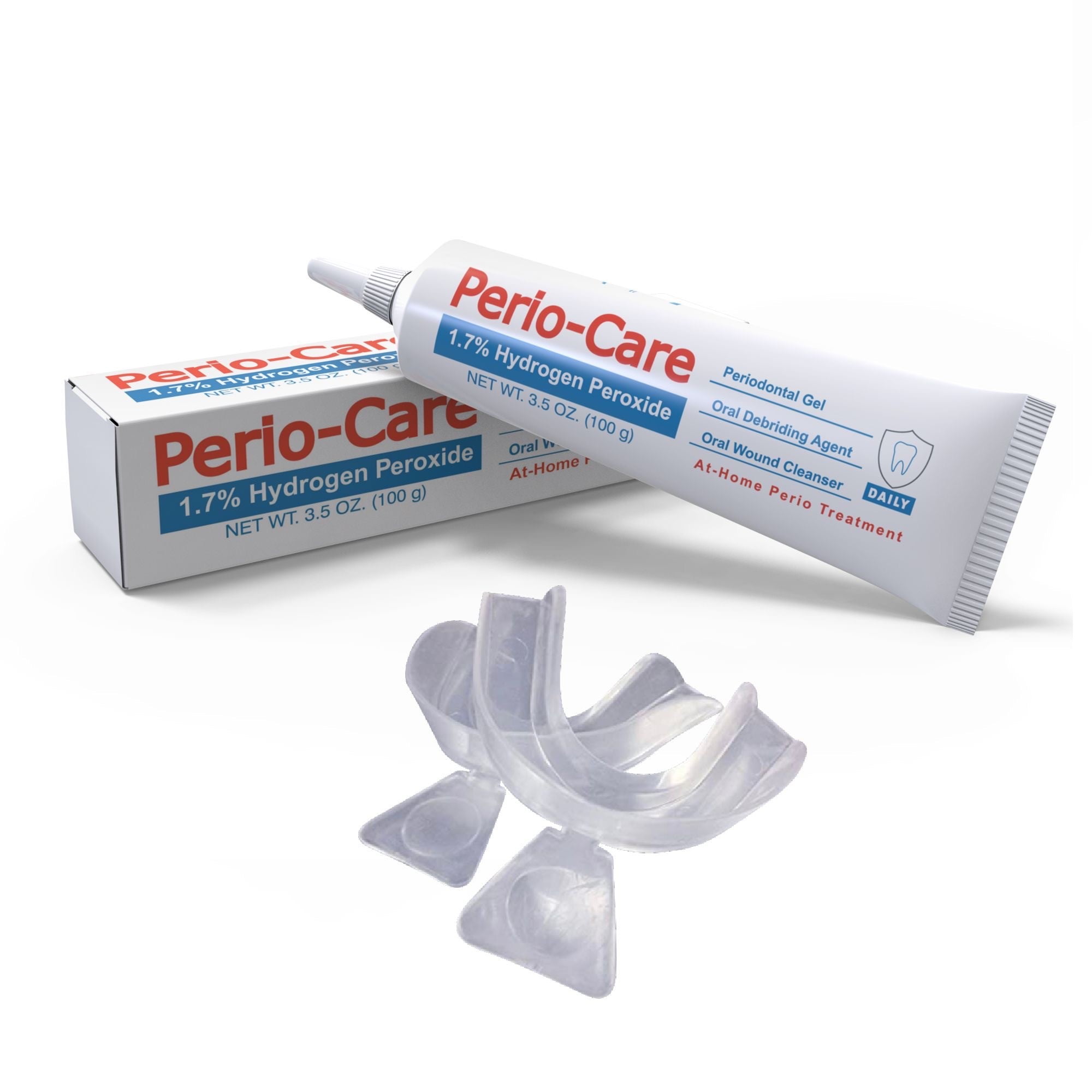 Perio Care Gel for Trays (1 Tube + 2 Trays) 1.7 Hydrogen Peroxide