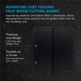 thumbnail image 2 of Tabla de cortar Messermeister Adventure Chef plegable negra, 2 of 6