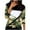 Army Green, variant on Long Sleeve Tunic Tops for Women Camouflage Geometric Patchwork Print Tops Dressy Casual Blouse Lightweight Pullover Tees Gray L