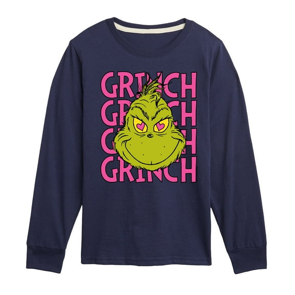 The Grinch - Grinch Stacked - Toddler & Youth Long Sleeve Graphic T-Shirt