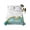 Turquoise, variant on Twin Flat Sheet 66"x96", Blue Gold Marble Soft Lightweight Bedding Flat Sheets Only, Modern Abstract Marble Crack Texture Brushed Microfiber Top Bed Sheet, Breathable StainResistant Bedsheets