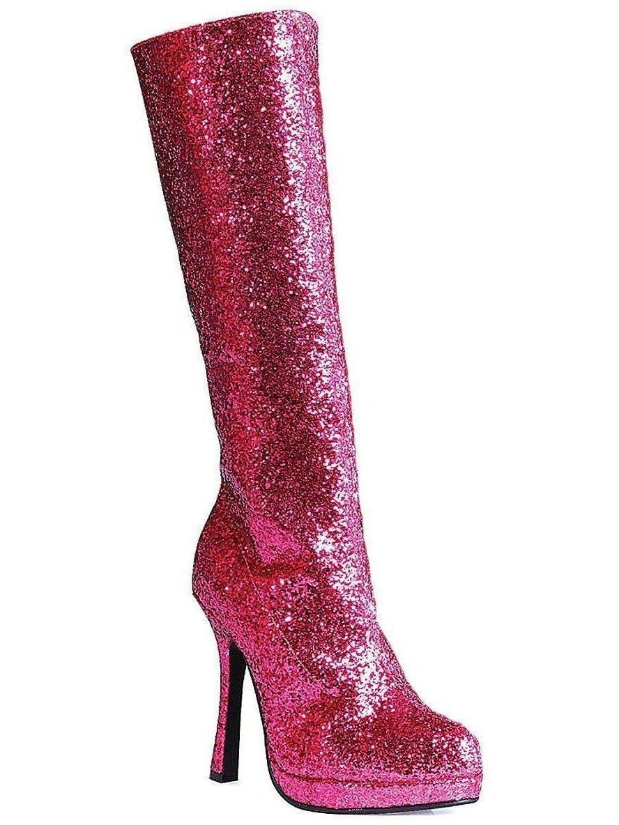 Women's Silver Glitter Boots - Walmart.com