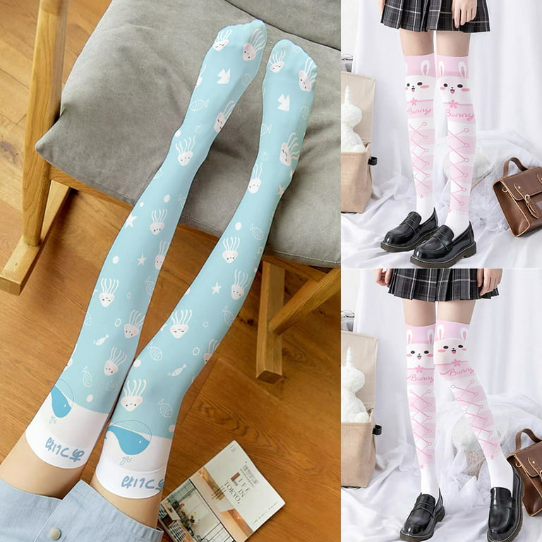 Girl Kawaii Socks Tights Pantyhose Stockings Cartoon Sailor Lolita Ornament  Cute