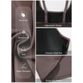 thumbnail image 4 of SHEWIN Swim Dress for Women One Piece Tummy Control Swimsuits Tie Knot Swim Dresses Skirt Bathing Suit Brown, 4 of 10