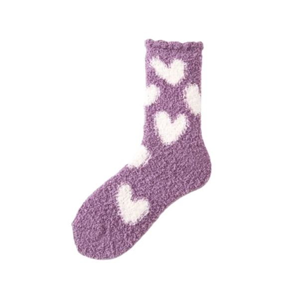 Warm & Cozy For Women Stocking Stuufers Fuzzy Plush Sleeping Slipper Socks Soft Warm Fabric