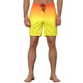thumbnail image 5 of Unique Bargains Men's Drawstring Waist Colorful Pattern Hawaiian Swim Board Shorts 36 Yellow, 5 of 6