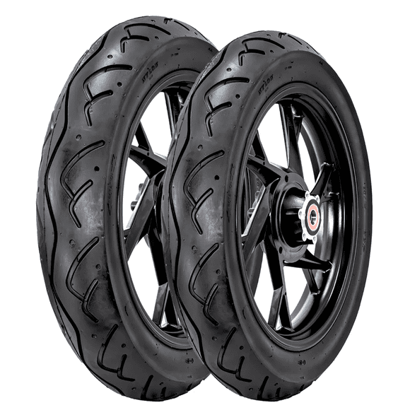 Llantas De Moto Montana 110/80-17 + 90/90-17 M-2300 Deportiva Uso Sin Camara